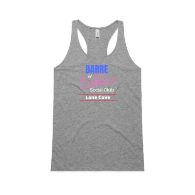 BARRE n Bubbles Lane Cove - AS Colour Women's Balance Racerback Thumbnail