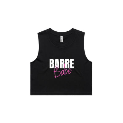 BARRE Babe - AS Colour Women's Crop Tank Thumbnail